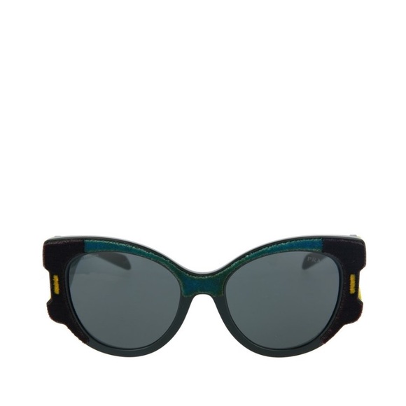 PRADA ROUND VELVET GLASSES - Picture 2 of 4